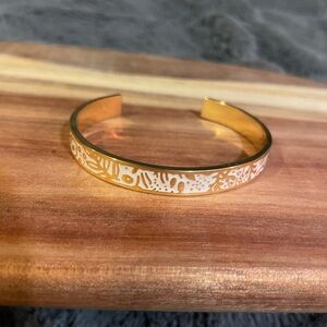 Floral Skinny Cuff Bracelet by Rifle Paper Co. NWOT